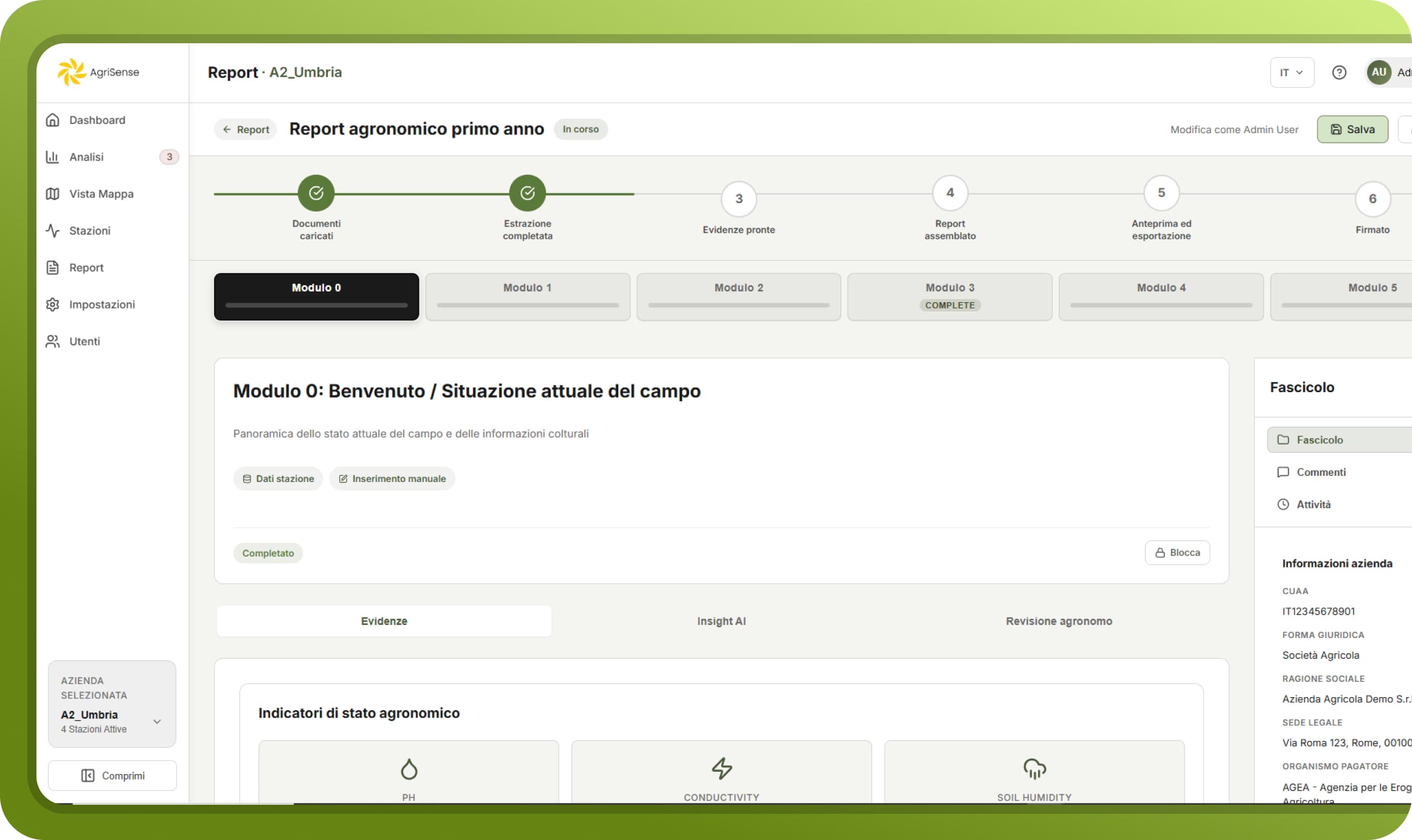 Strumento di compilazione report Clurasense